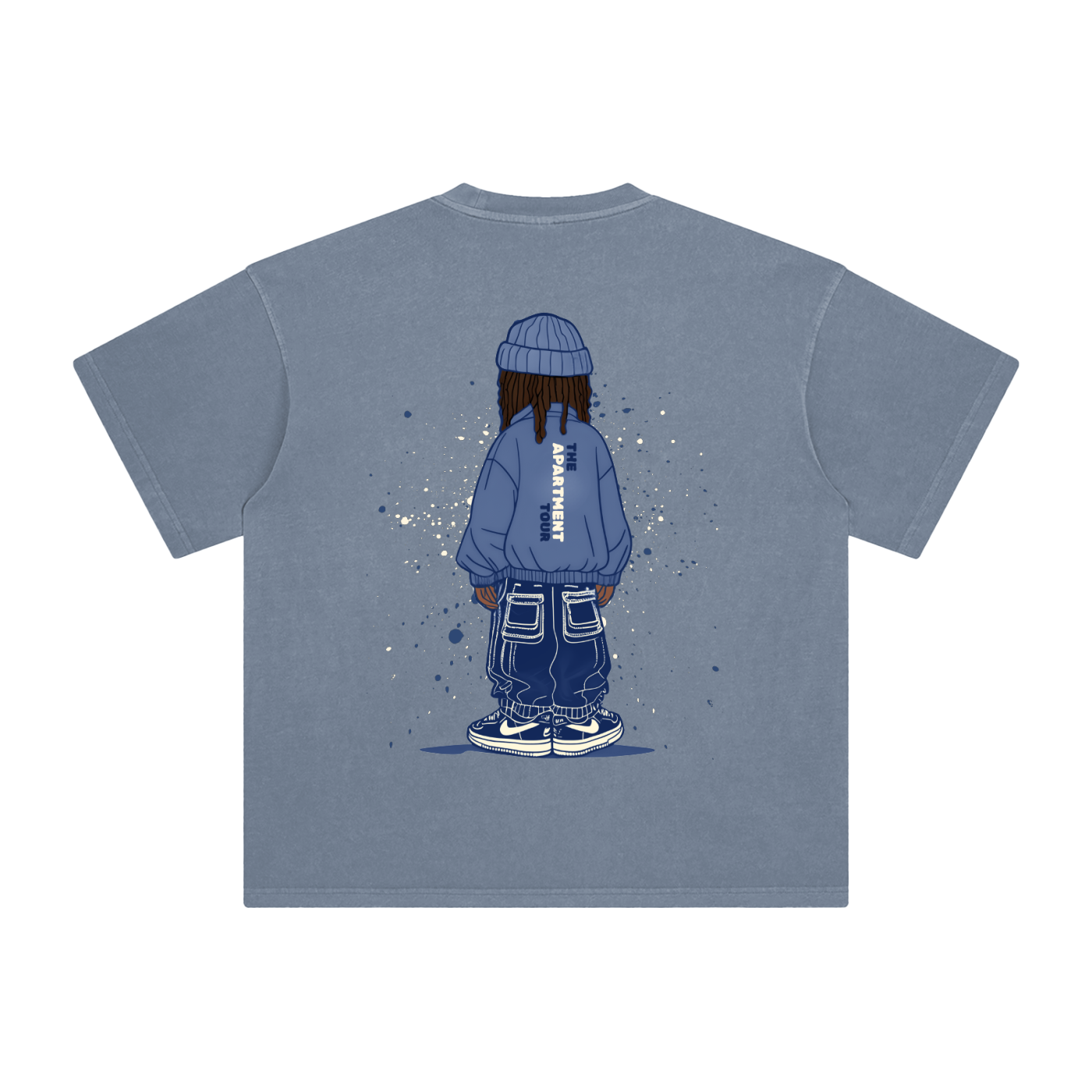 Jordan Ward Inspired Cartoon Enzyme Washed T-Shirt