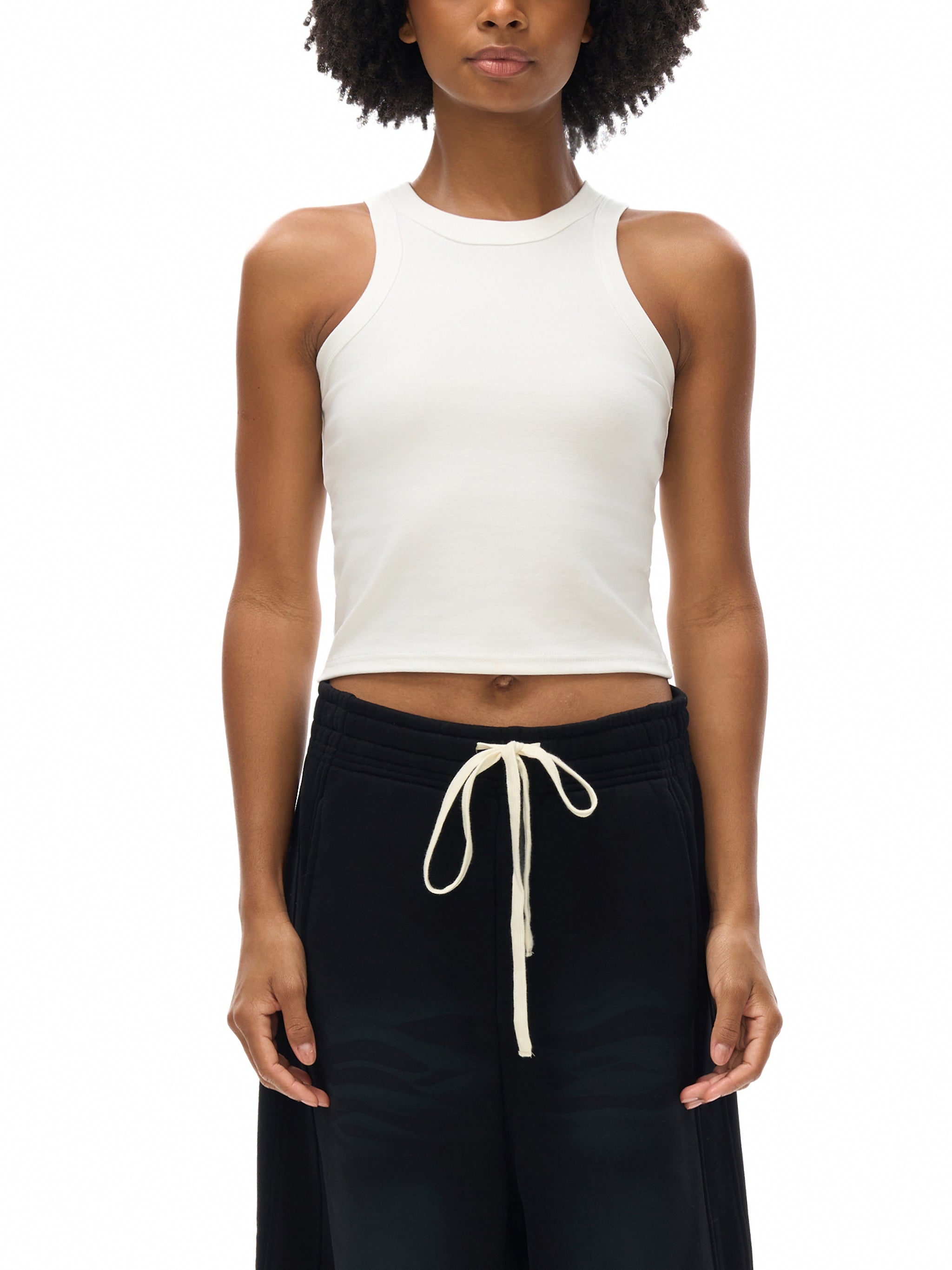 KWN Inspired Black Logo Washed Tank Top