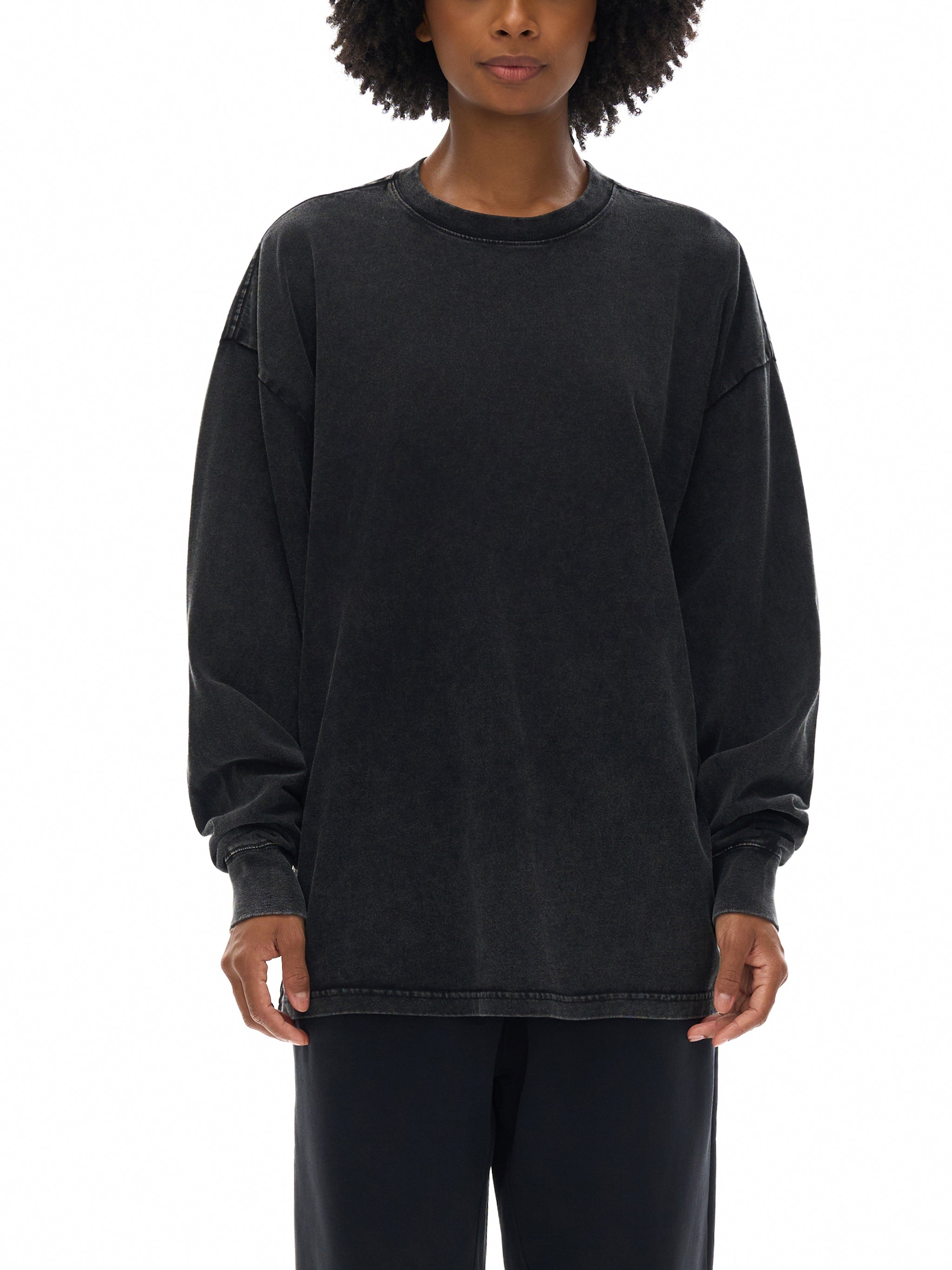 T-Shirt,Long Sleeve,Everyday Wear,Spring Clothing,Street Wear,Acid Wash Longsleeve,Fall Wear,Winter Wear,Unisex Apparel,Casual Wear