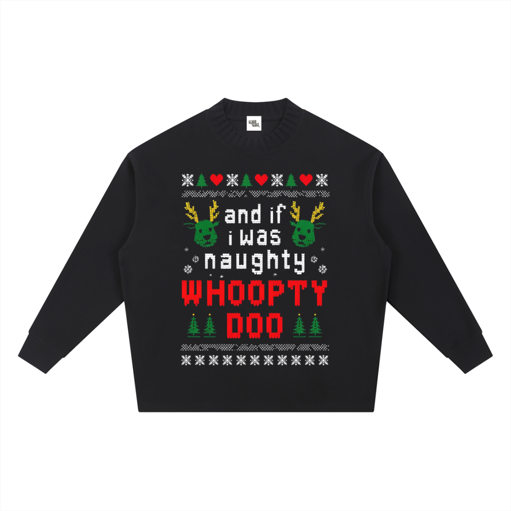 Whoopty Doo Knit Ugly Christmas Sweater